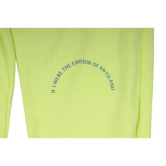 Martine Rose Mens If I Were The Emperor Sweat Pants Medium Neon Yellow Cotton - Picture 3 of 8